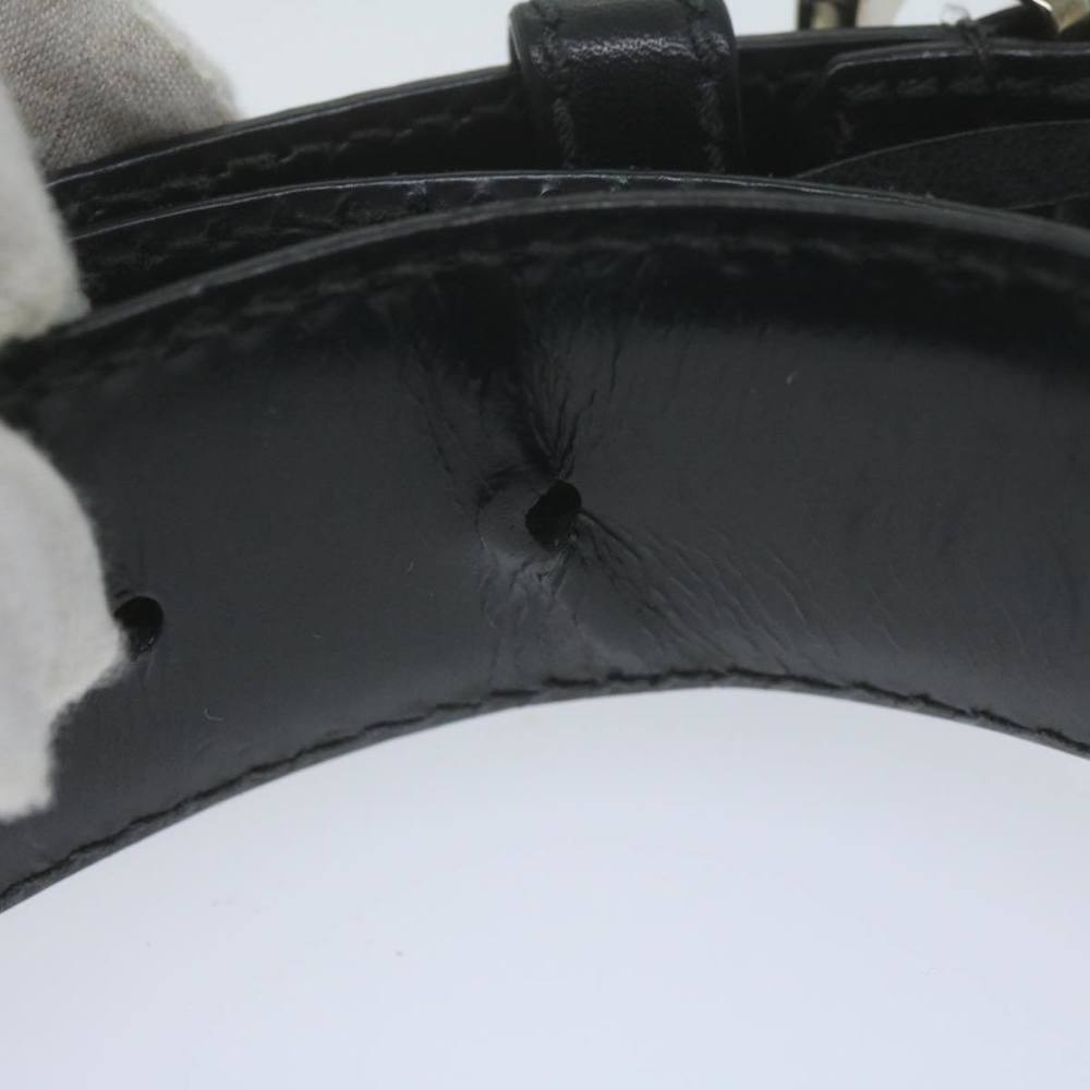 GUCCI Belt Leather 33.5""-35.4"" Black Auth ti1522 - Picture 10 of 10